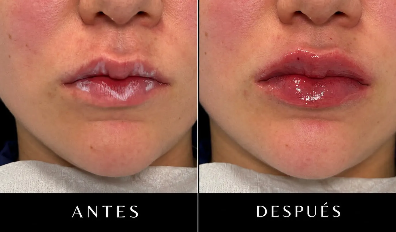 Antes y después: Volumen y definición